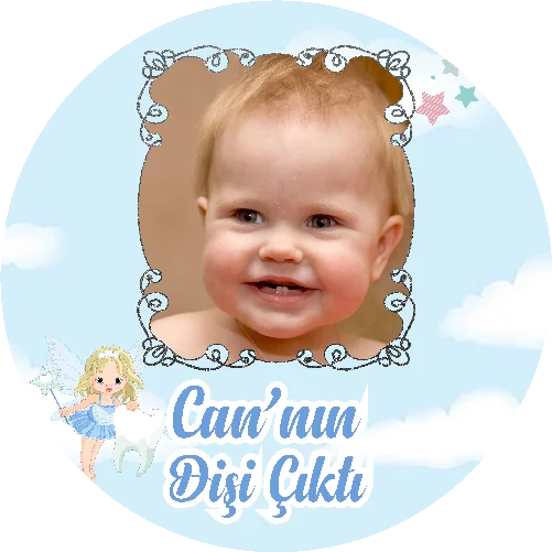 Diş Buğdayı Temalı Yuvarlak Açacak Magneti